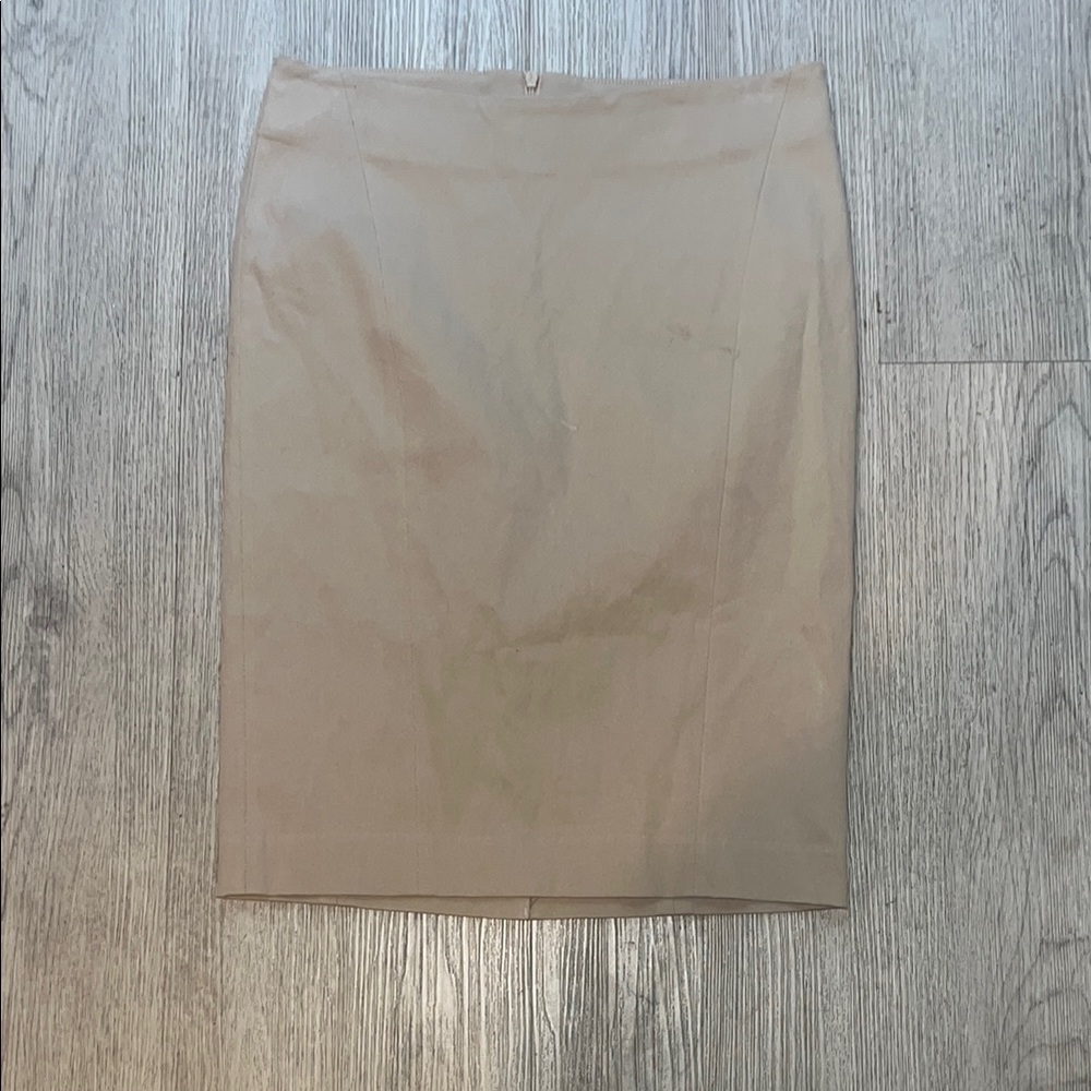 Classic Tan Pencil Skirt